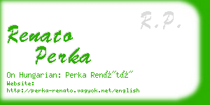 renato perka business card